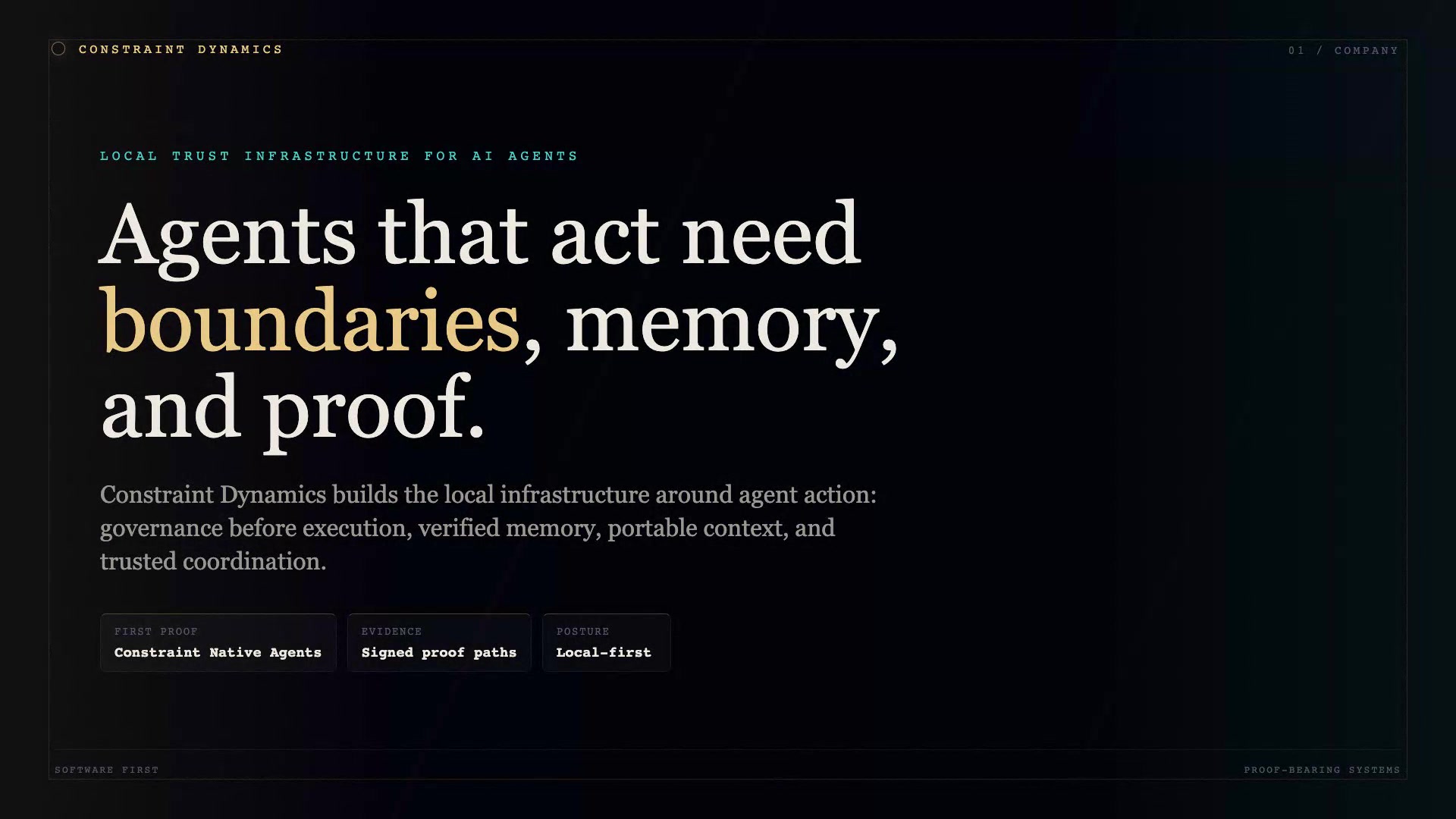 Constraint Dynamics intro film poster